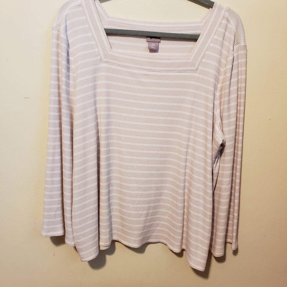 Chicos square neck pullover top